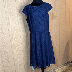 Elegant NEW Navy Blue Lace Dress Size 16